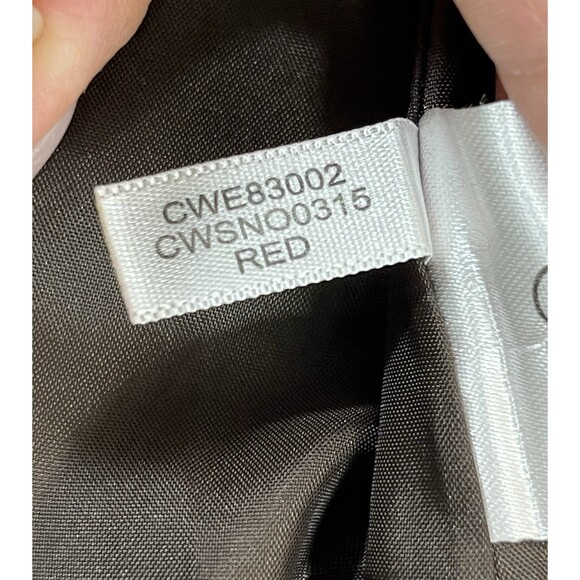 Calvin Klein Womens Red Double Breasted Wool Blend Coat Size 10 Peacoat Jacket - Picture 12 of 13